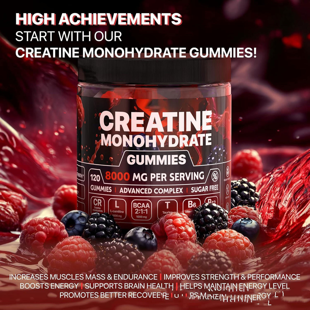Creatine Gummies 120 Capsules