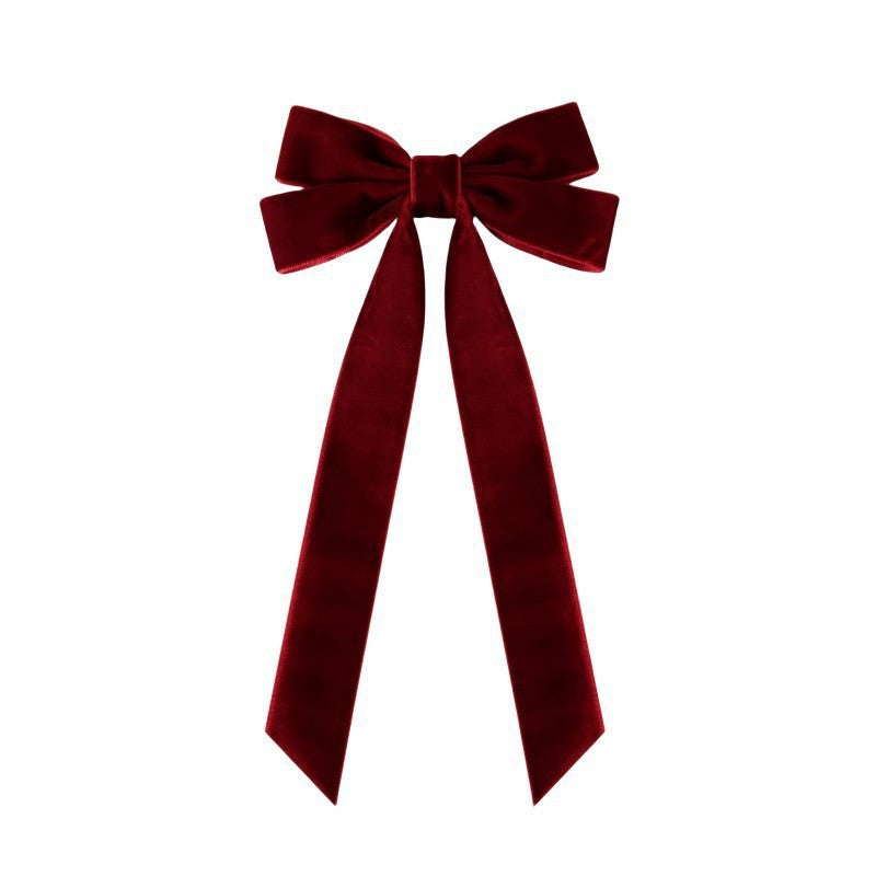 Velvet Bow Christmas Tree Ornament Home Holiday Decor