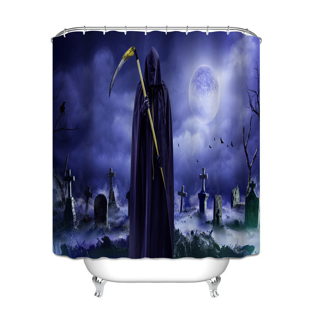 Waterproof Shower Curtain with Mildew Resistance - Cross Border North