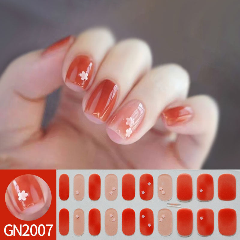 Autumn Winter Gel Nail Stickers - Multiple Colors
