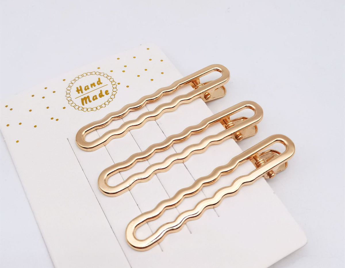 Hollow Duckbill Square Hair Clip Alloy Hair Accessory for Styling