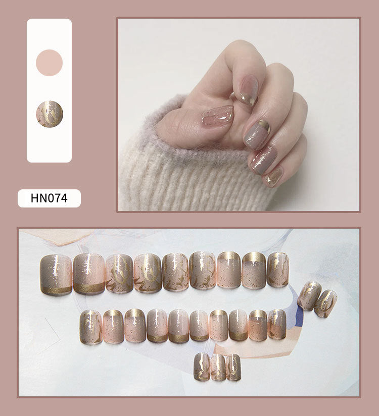 Fake Nail Art Patches - Wearable Nail Decorations for DIY Manicure