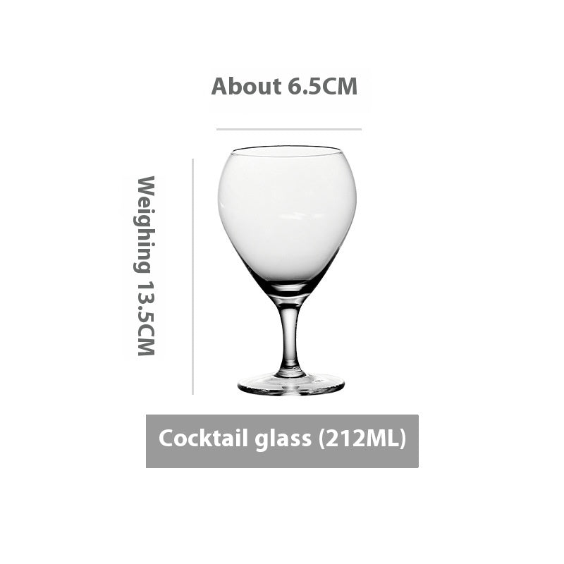 Simple Ins Style Handmade Crystal Glass Goblet - Multiple Variants