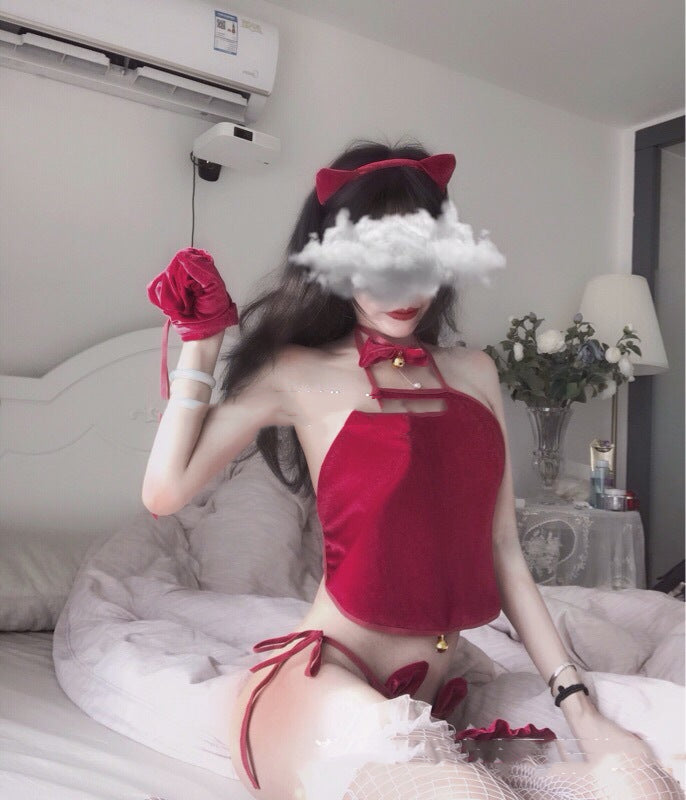 Two-Dimensional Cat Girl Teasing Suit - Adult Role-Play Costume