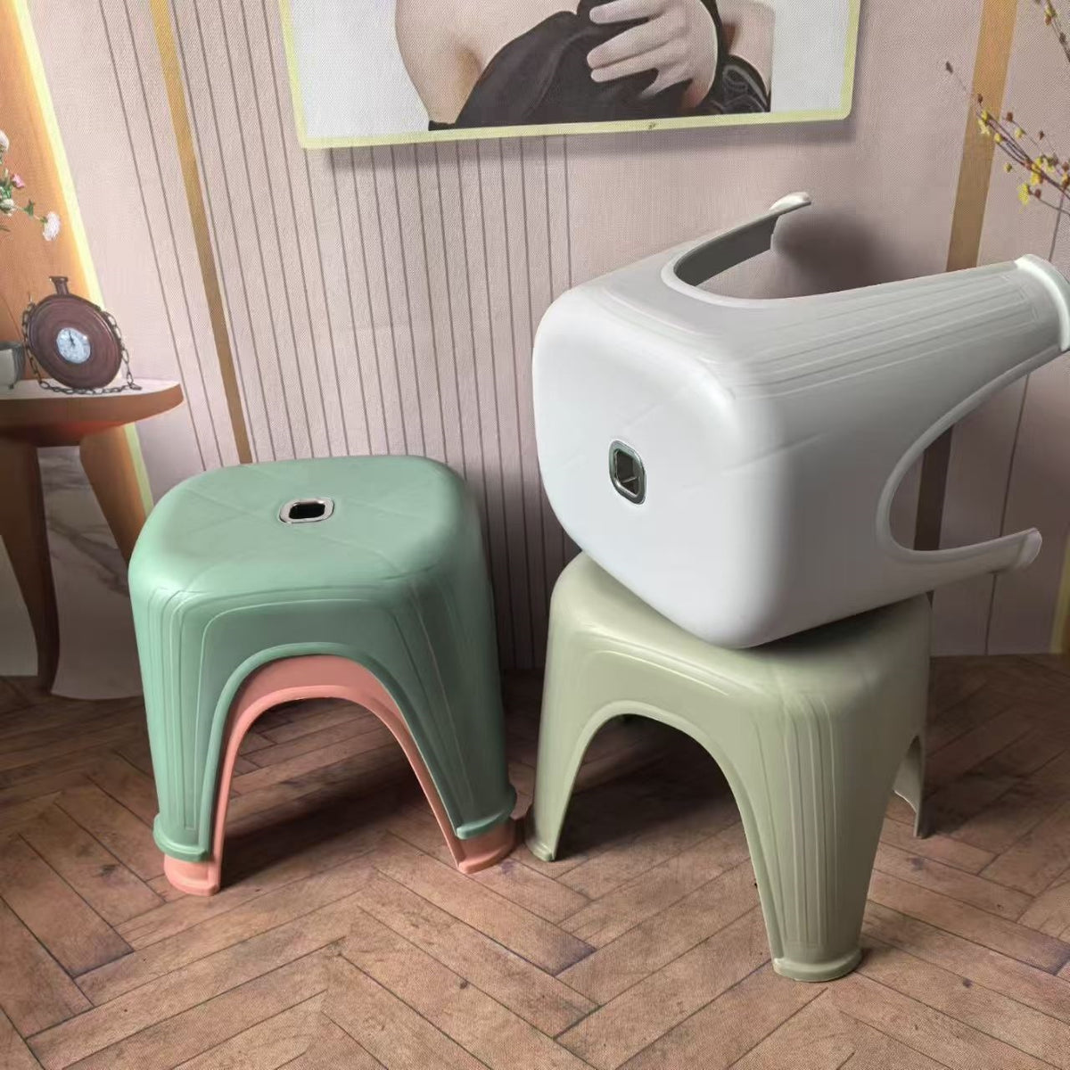 Bathroom Stool - Random Color, PP Material, 1 Piece