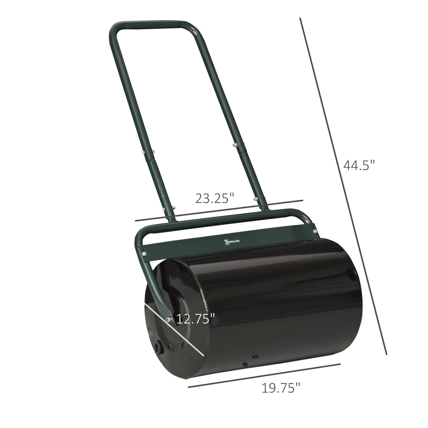 20-Inch Tow-Behind Lawn Roller with 10 Gallon Water/Sand Fill for Flattening Sod