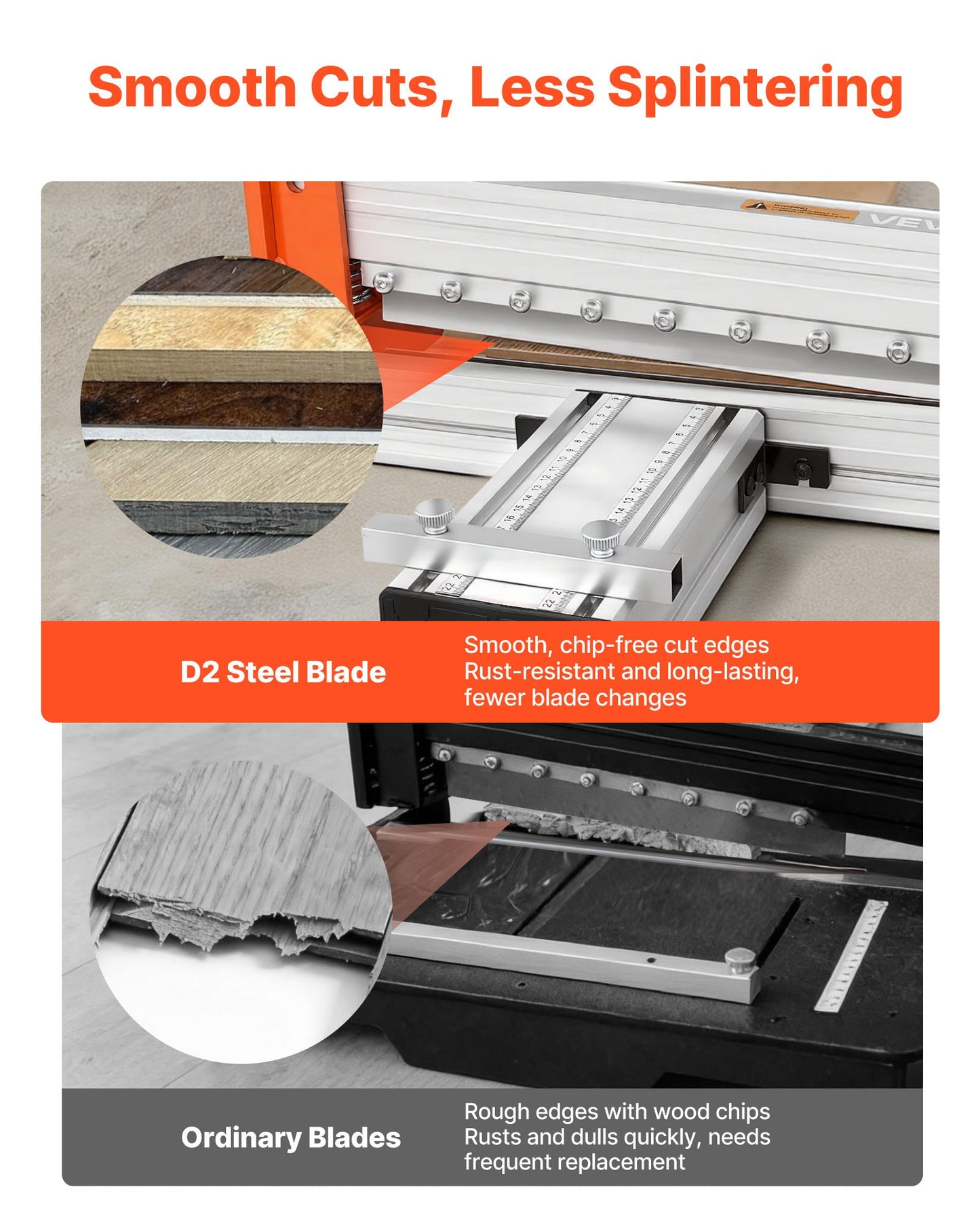 Vinyl Floor Cutter 12 Inch Laminate & Engineered Wood Cutting Tool - Black