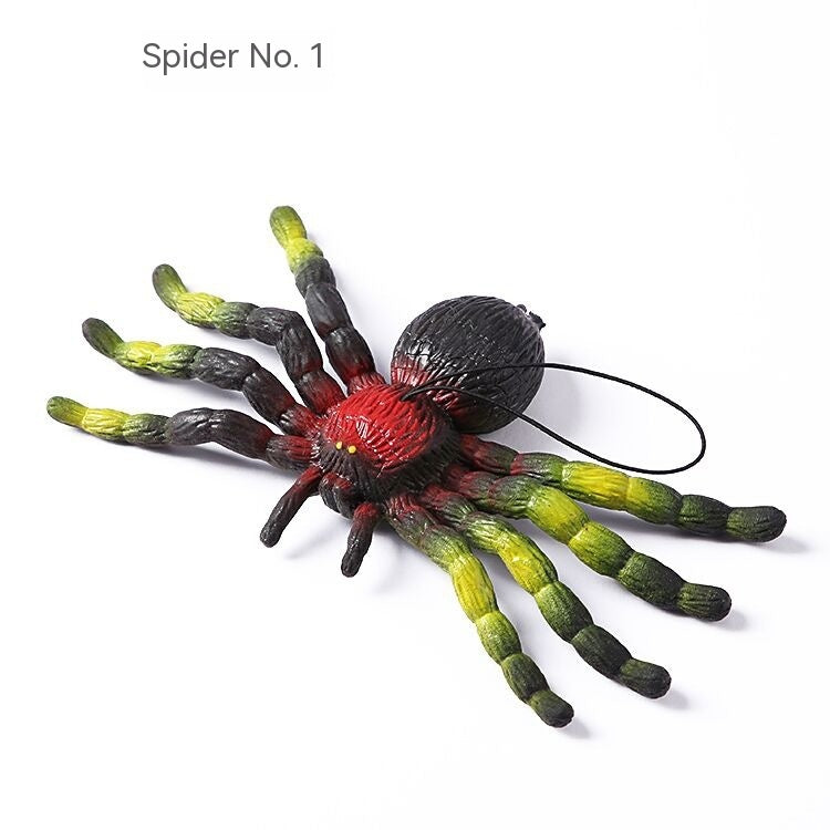 Halloween Rubber Spider Decorations for Party & Haunted Houses - Multiple Styles