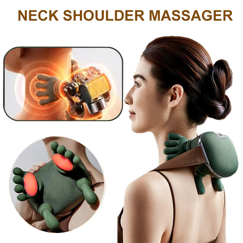 Electric Neck And Shoulder Muscle Massager Wireless Back Kneading