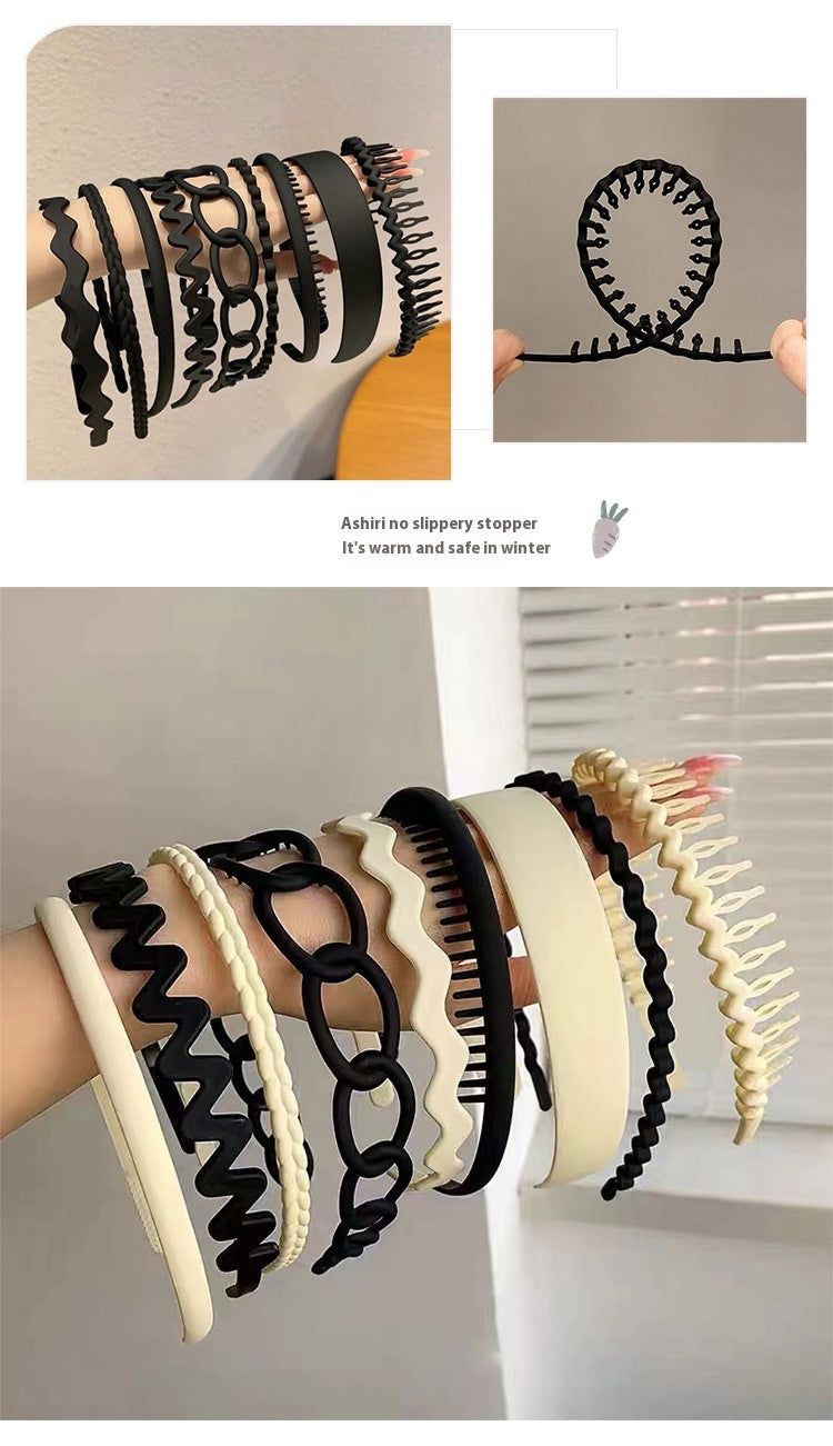 Women’s Non-Slip Tooth Headband Hair Accessory - Multiple Colors Set