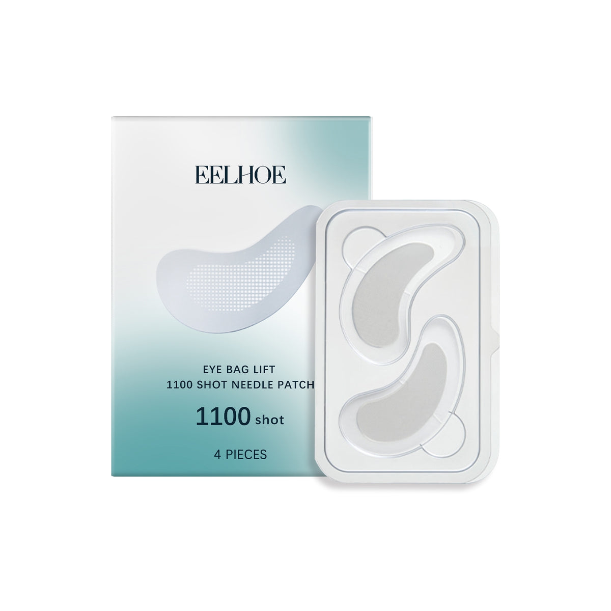 Needle Patch 4 Pieces Skin Care Facial Eye Patches with Hyaluronic Acid