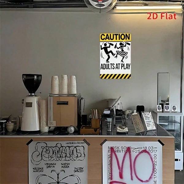 Metal Tin Sign Wall Decoration - 20 cm x 20 cm