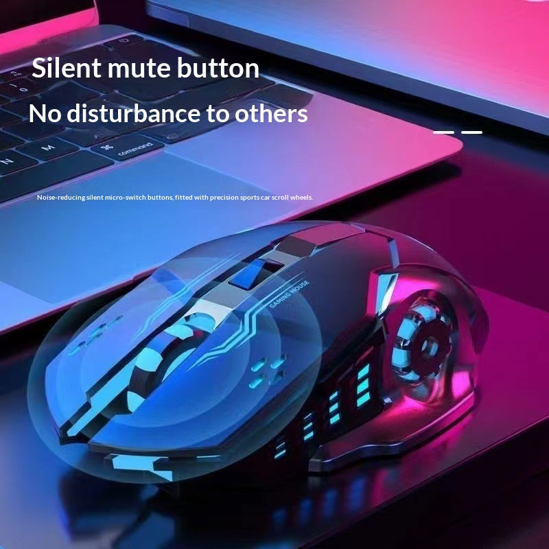 Wired & Wireless Gaming Mouse with Bluetooth Charging