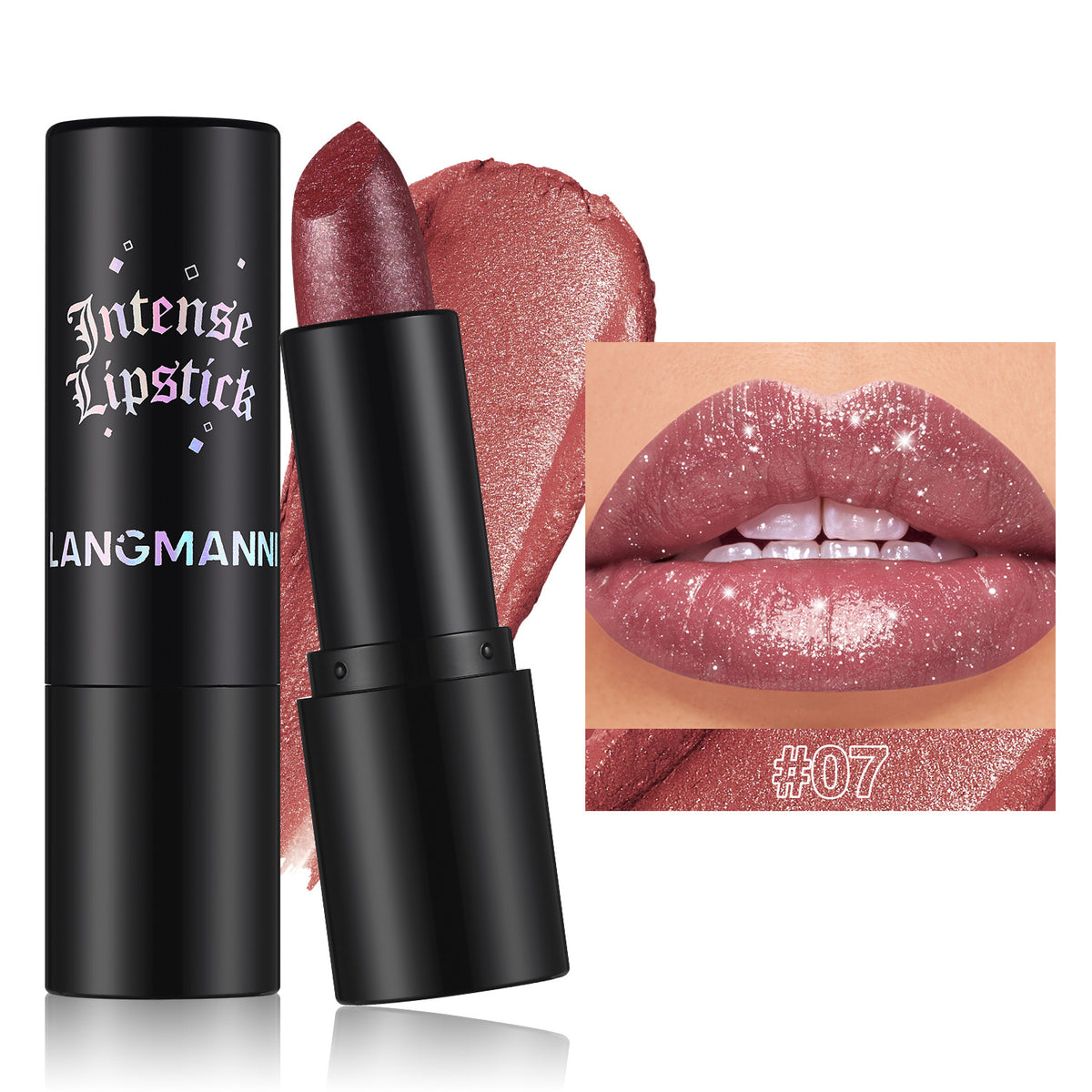 Multicolor Gothic Style Pearl Lipstick for Lips & Cheeks - Dual-Use Makeup