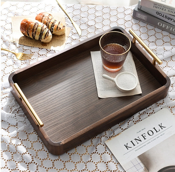 Wooden Rectangular Serving Tray for Home & Kitchen - Large, Medium & Small Sizes