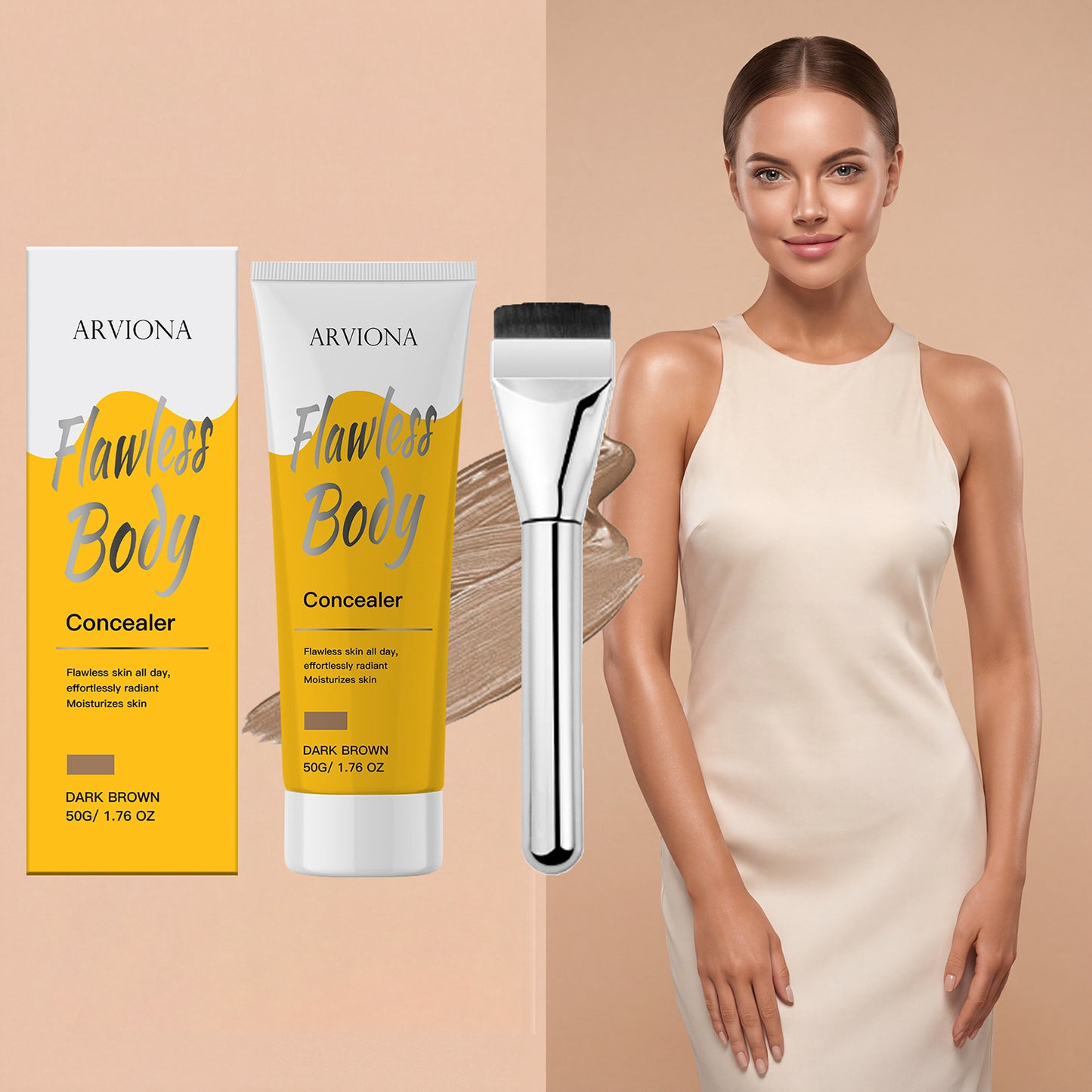 Body Concealer 50g - Skin Tone Coverup for Body Imperfections