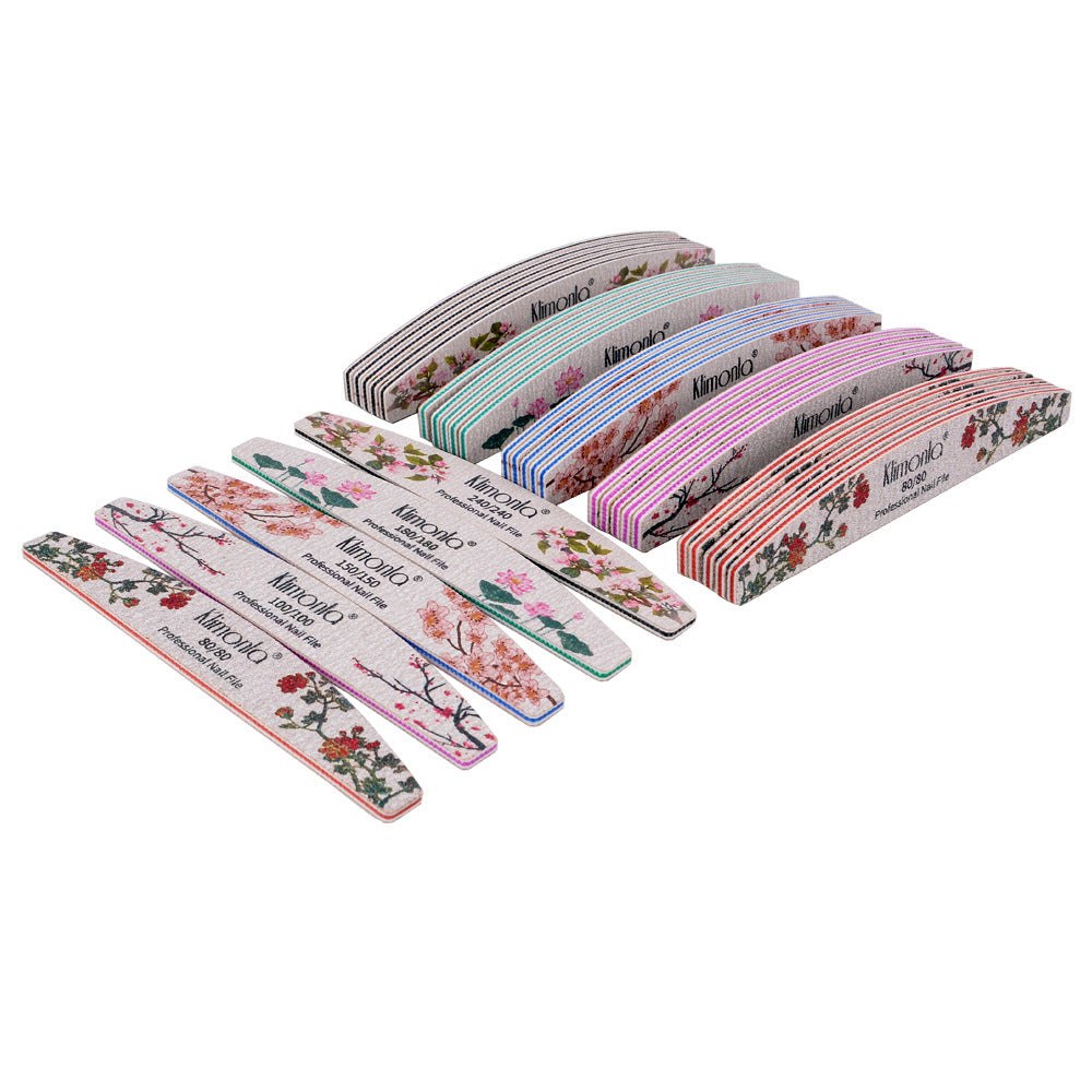 Manicure Nail File Set with Coarse Sandpaper for Nail Repair and Shaping - Multiple Grit Options