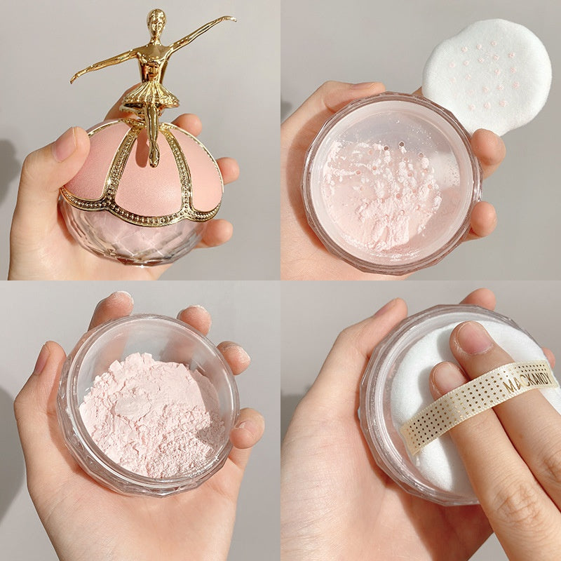 Oil Control Invisible Face Powder Waterproof Makeup Fixer Natural & Cherry Blossom