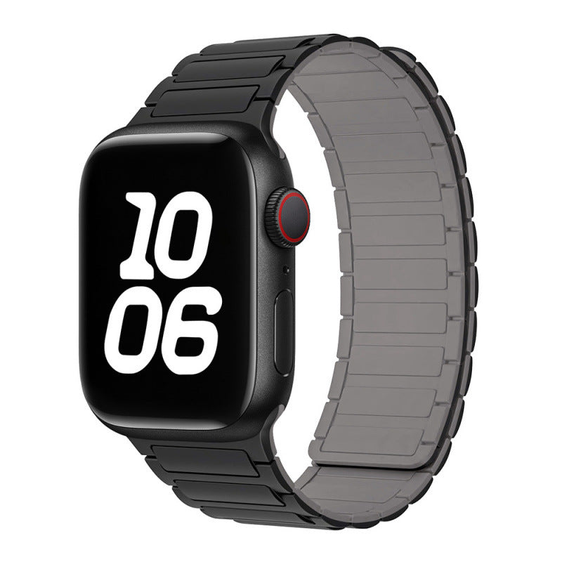 Magnetic Sports Silicone Watch Strap - Compatible with Apple Watch 38-49mm