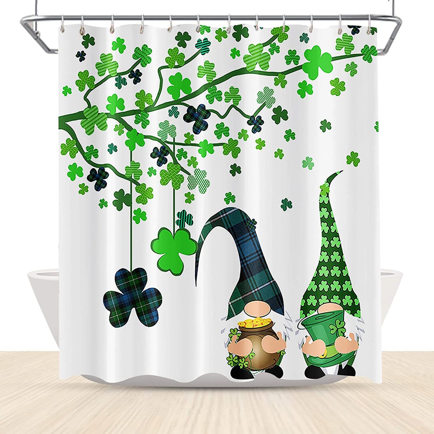 Waterproof Digital Printing Shower Curtain - Holiday Series Modern Bathroom Decor