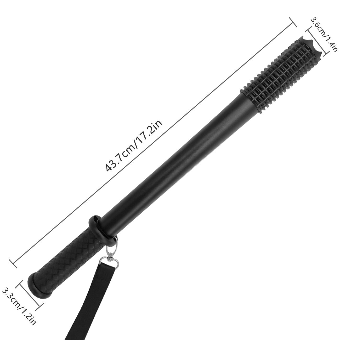 Rechargeable LED Flashlight with 3 Lighting Modes and Emergency Hammer