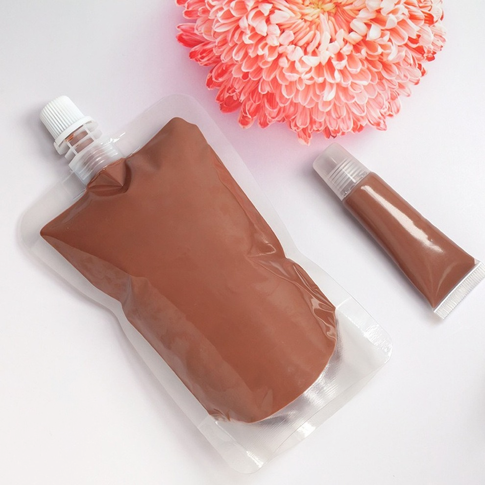 Unisex High Gloss Lip Gloss Set - Pearlescent Lip Glaze in Stand-Up Pouch