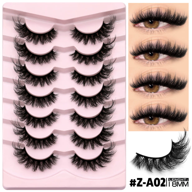 Natural False Eyelashes Without Eyeliner - Dense, Long Style, Multiple Variants