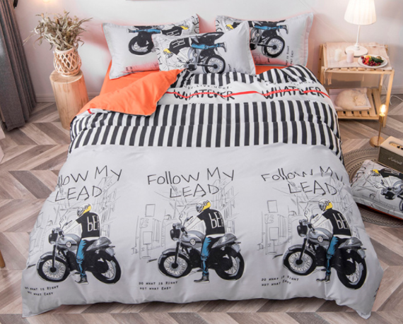 Aloe Cotton Bedding Sheets Set - Four-Piece Bed Linen for Home