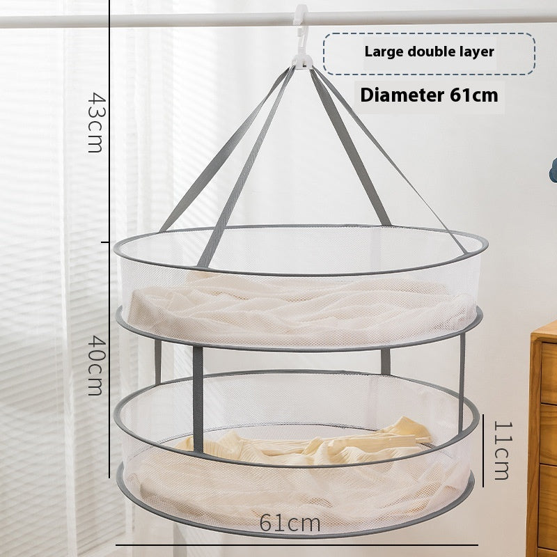 Foldable Large Flat Sweater Storage Basket Anti-Deformation Clothes Organizer