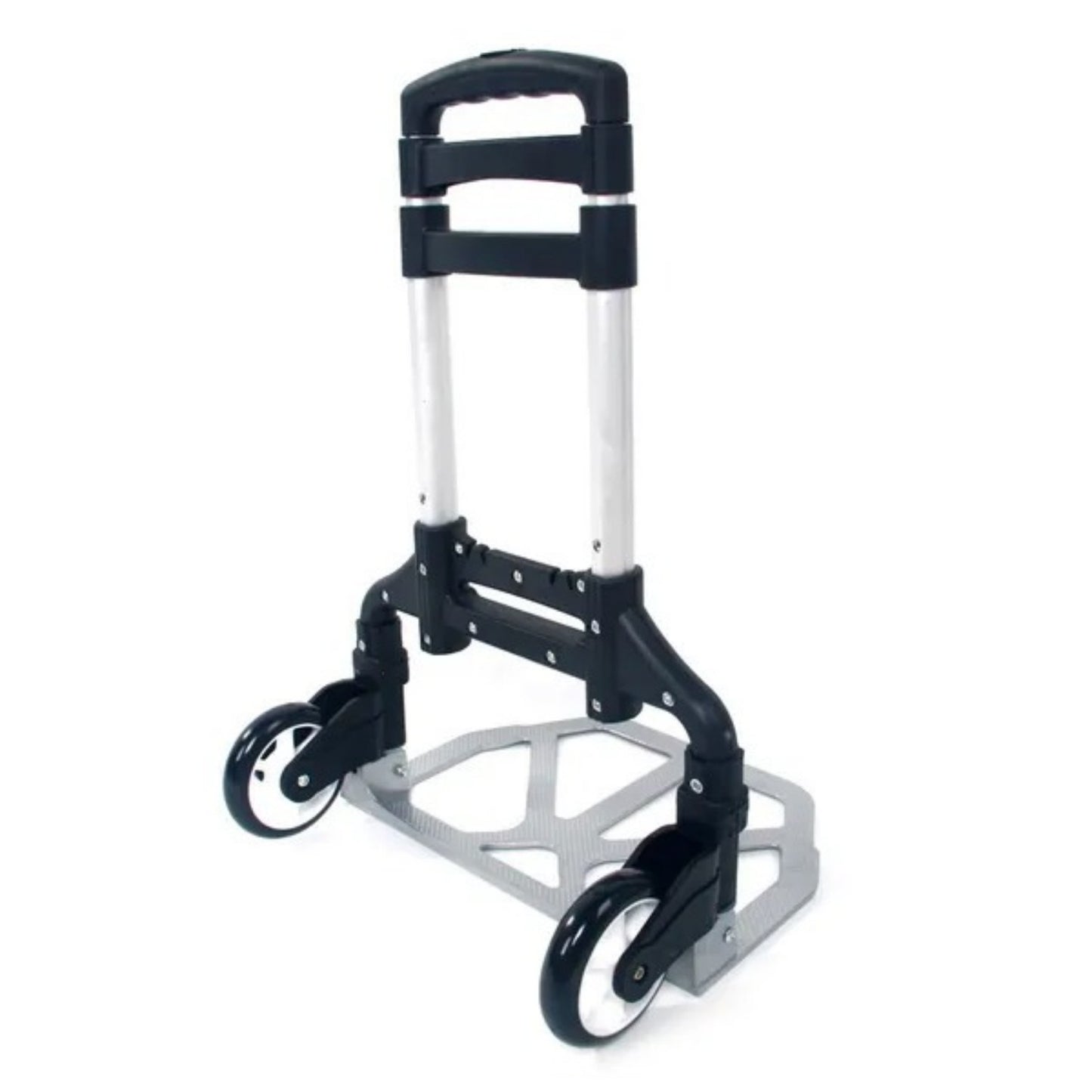 Portable Folding Aluminum Cart Dolly Trolley - Black