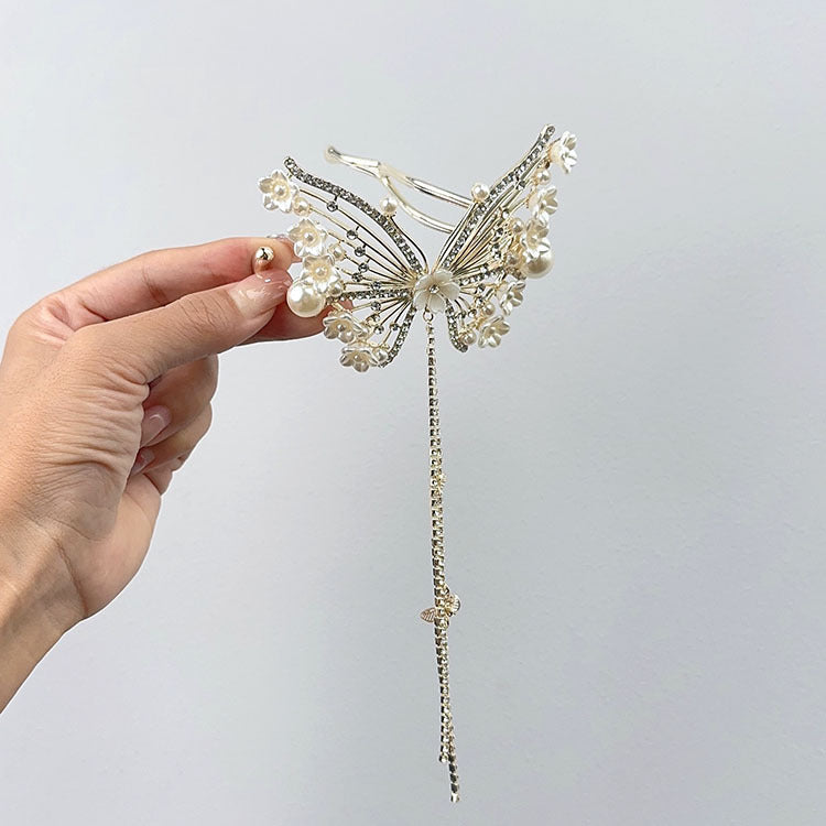 Lily Butterfly Banana Clip Gold - Mori Style Hair Accessory