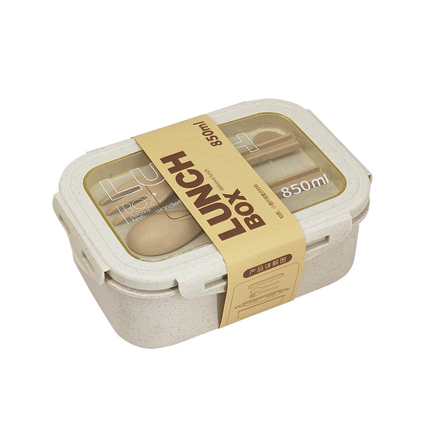 Wheat Straw Insulated Lunch Box - Eco-Friendly Student Food Container