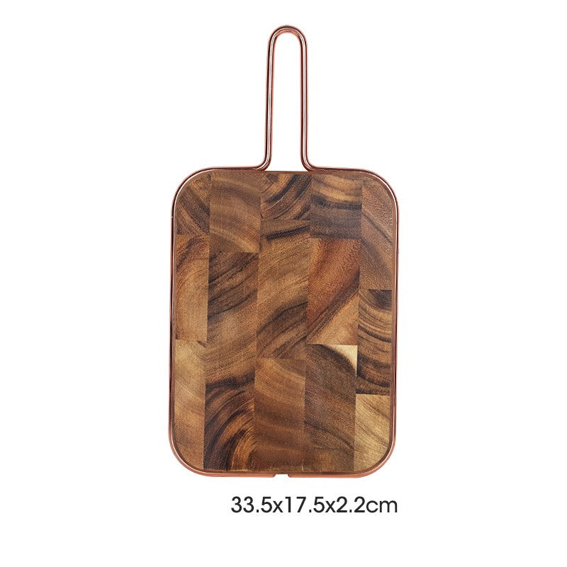 Solid Wood Fruit and Bread Cutting Board - Nordic Style Rectangular Kitchen Utensil