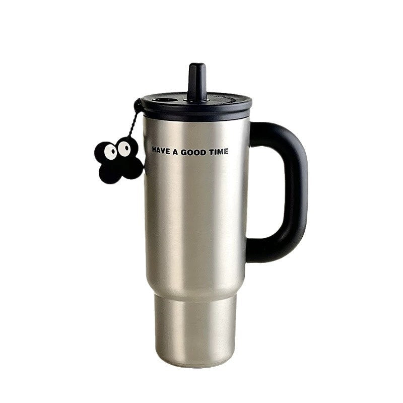 Insulated Stainless Steel Mug 700ml - White, Black & Natural Colors