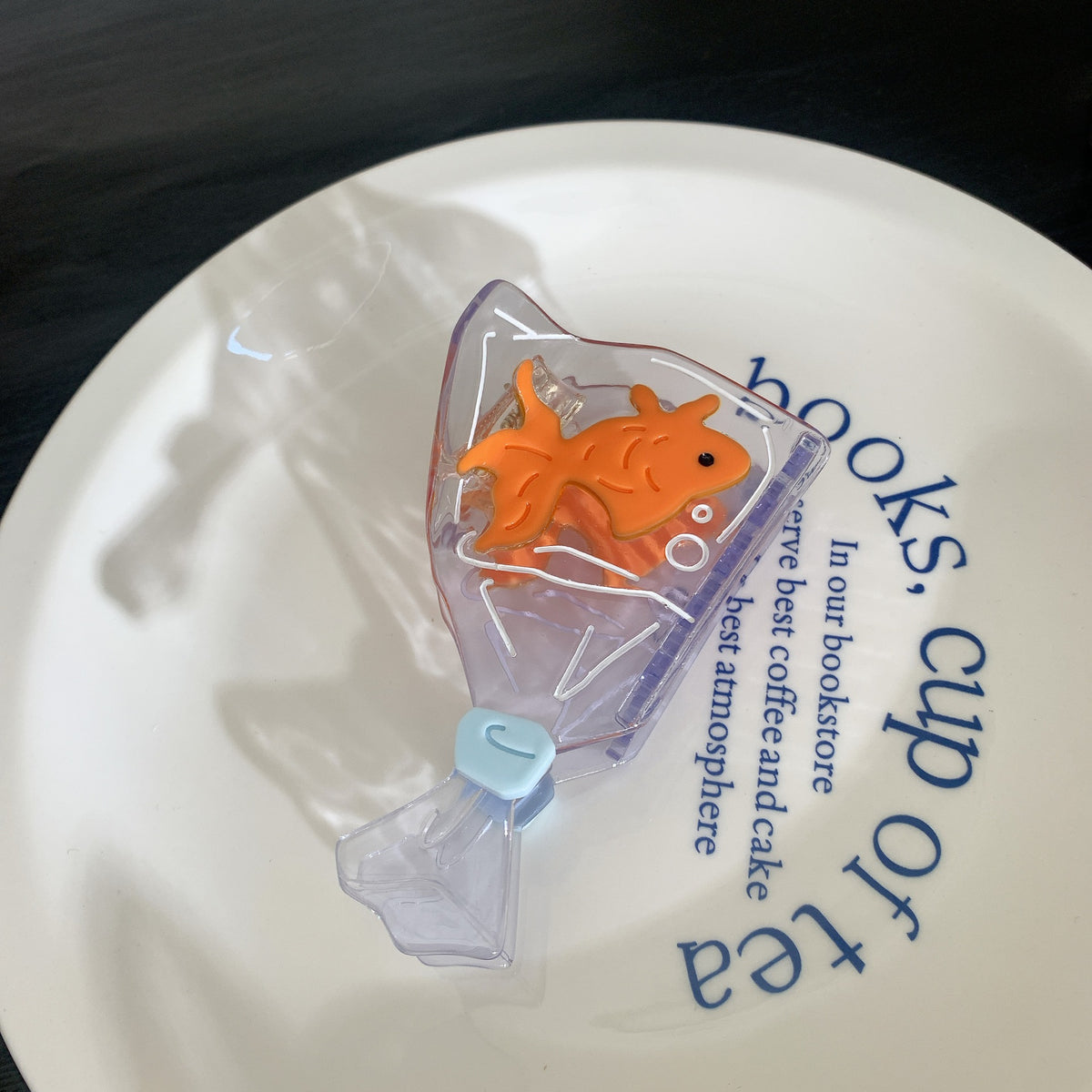 Goldfish Acetate Hairpin with Creative Stitching Design