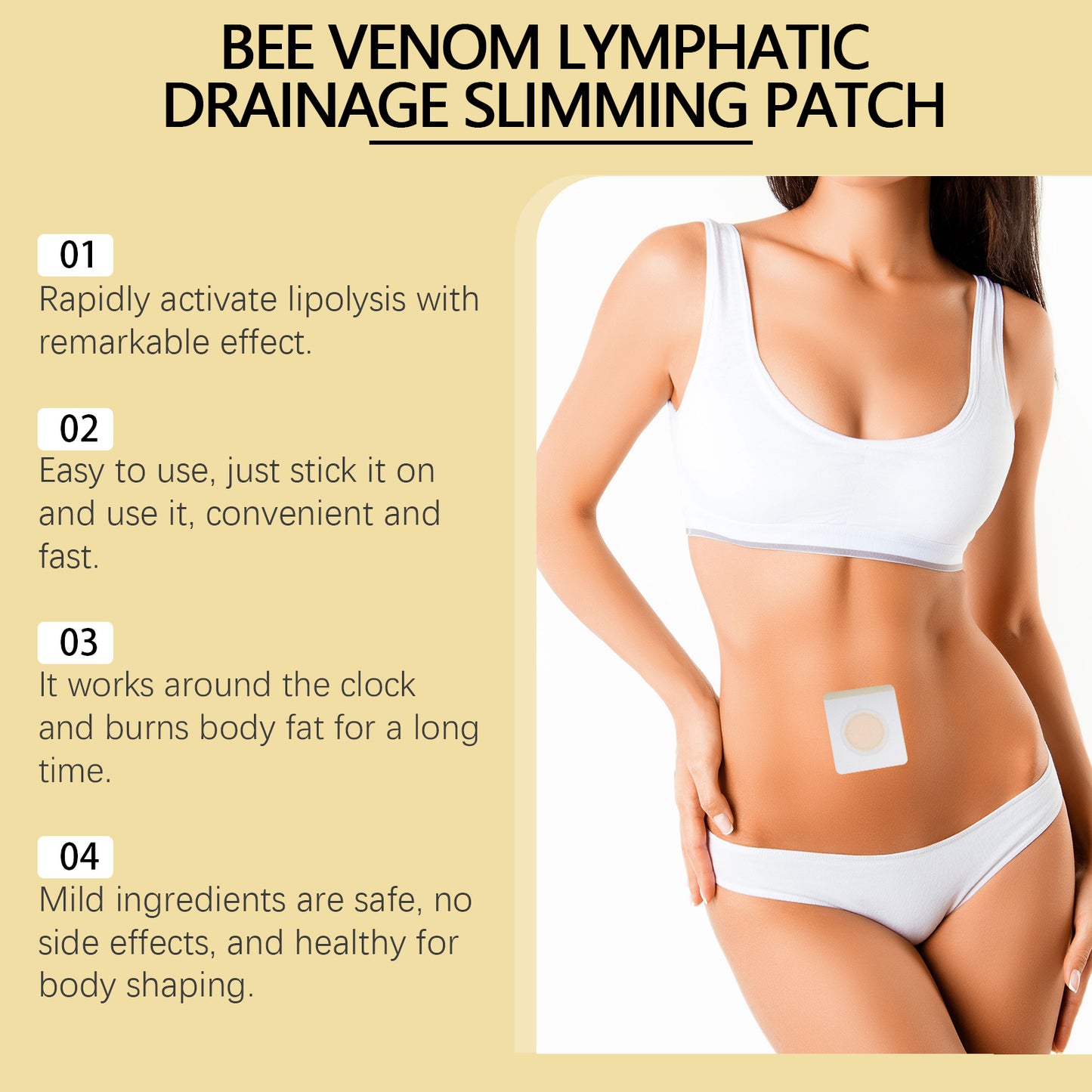 Bee Venom Slimming Patch - Body Shaping & Metabolism Support - 10 Count