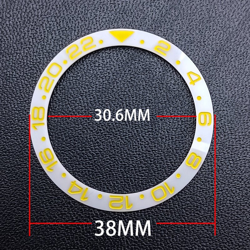 Watch GMT Bezel Insert for 40.5mm Submariner Case - Multiple Colors