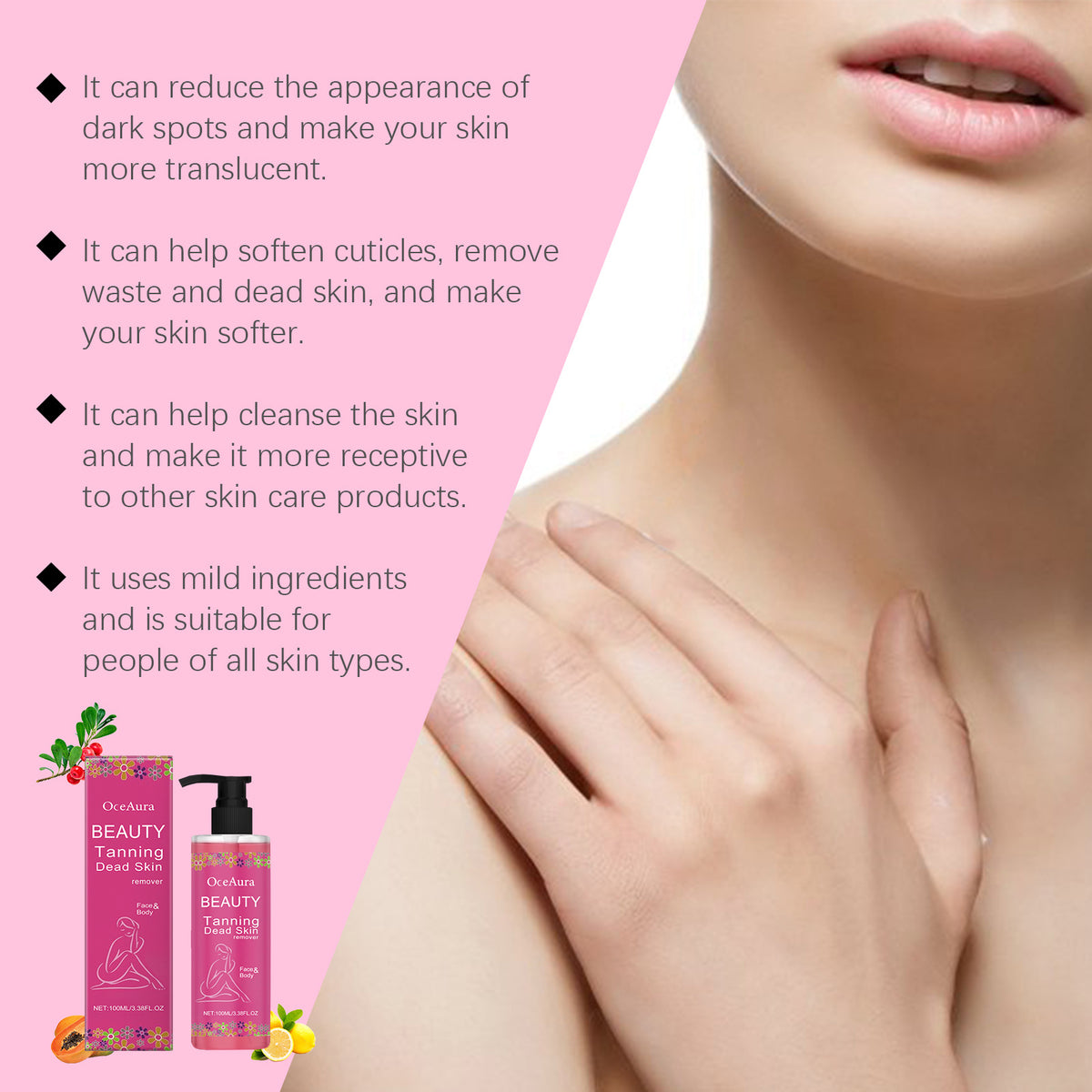 Softening Skin Gentle Exfoliating Cleansing Pores Body Care Gel