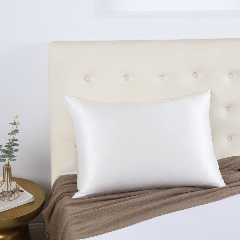 Solid Color Silk Pillowcase - Satin Mulberry Silk Bedding, Modern & Elegant