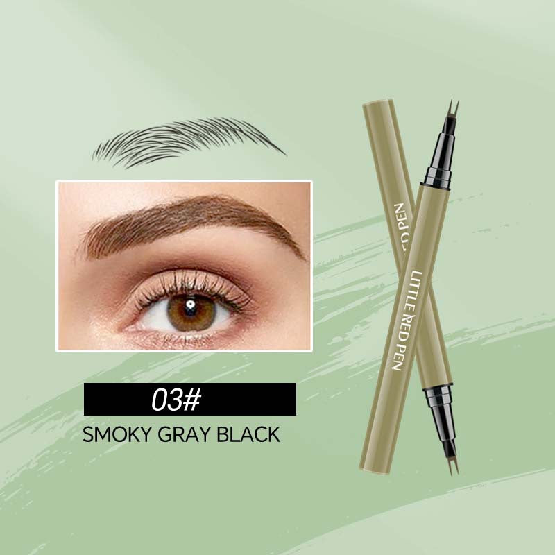 Waterproof Eyebrow Pencil & Fine Liquid Eyeliner Set - Not Smudge, 1-3 Colors