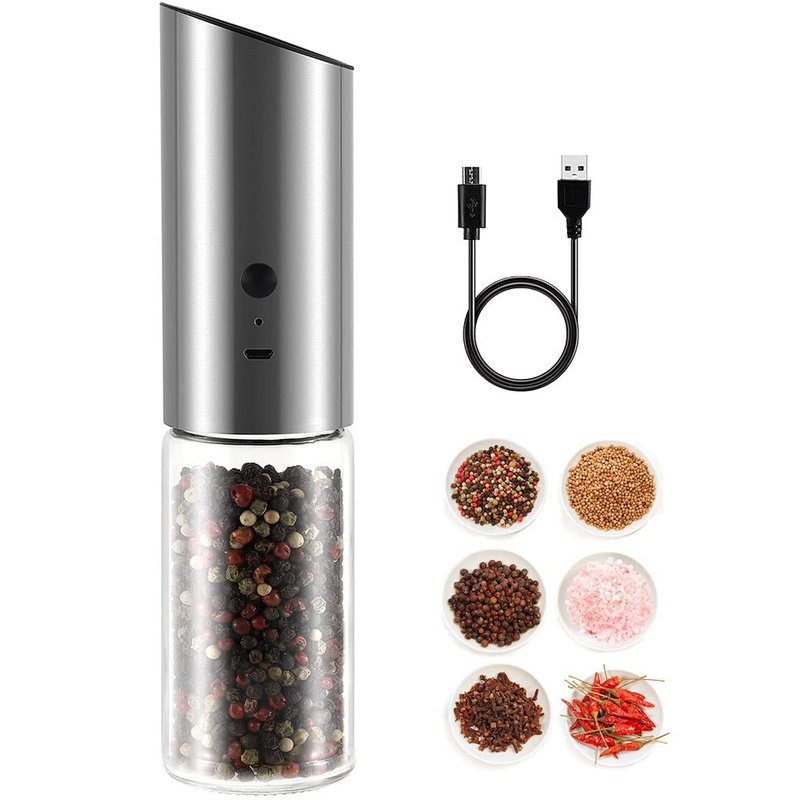 Stainless Steel Electric Spice Grinder for Kitchen Use - Automatic Mill