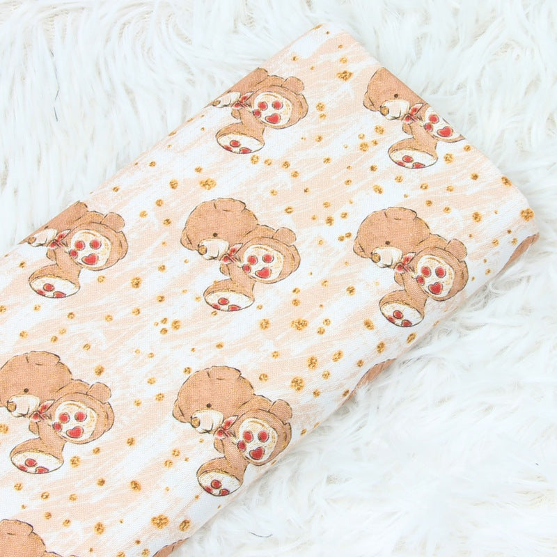 Nordic Style Small Animal Print Cotton Fabric for DIY Clothing & Crafts