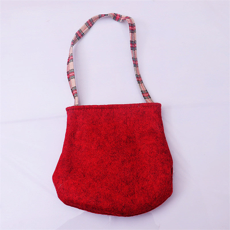 Christmas Cartoon 3D Doll Candy Gift Bag with Holiday Design