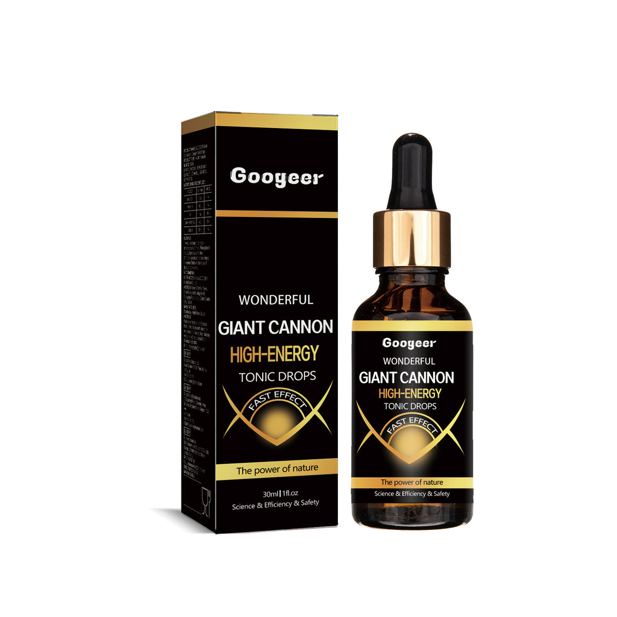 Giant Cannon High Energy Tonic Drops for Men - 30ml Body Care Supplement