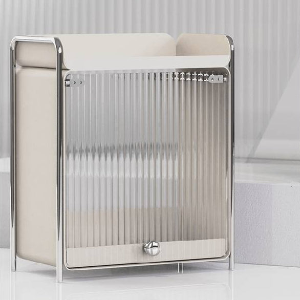 Countertop Cup Storage Cabinet - Modern Stainless Steel Kitchen Organizer