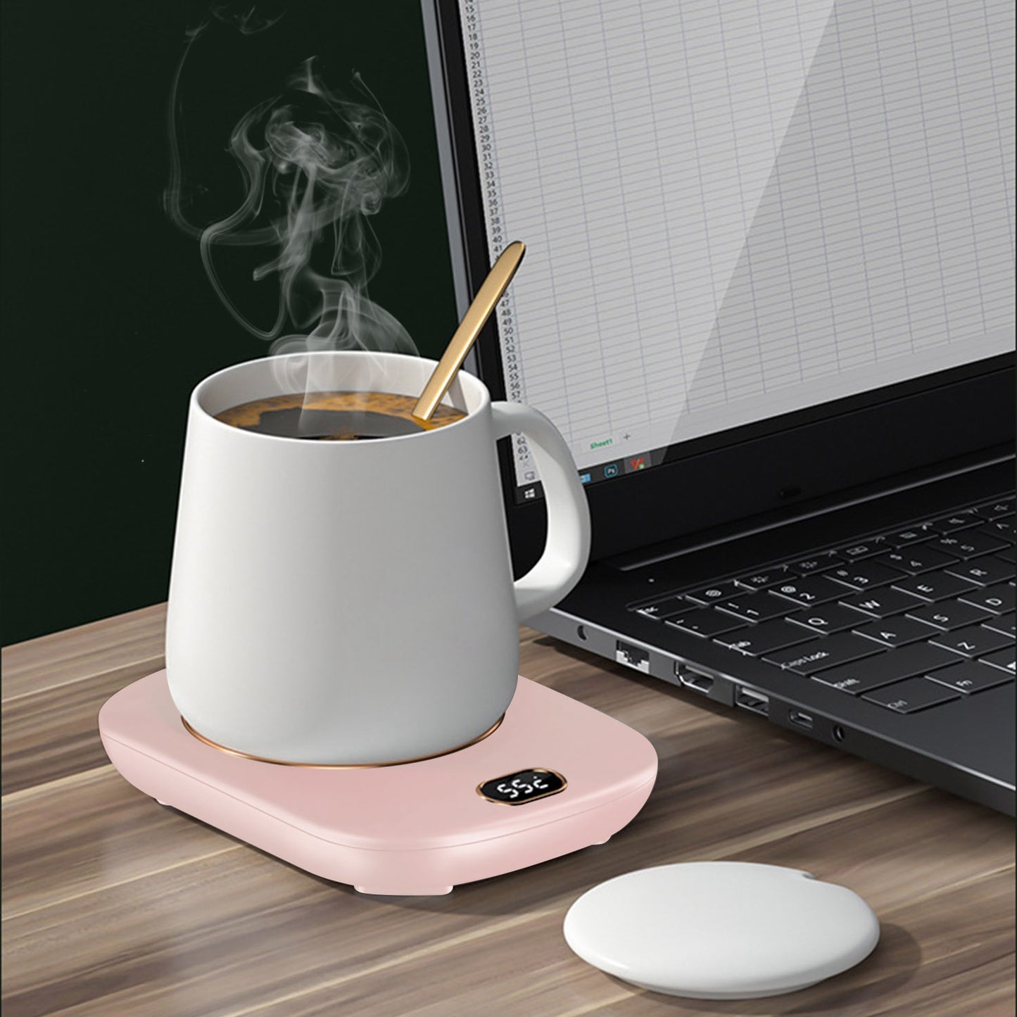 Electric Coffee Mug Warmer with 3 Temperature Settings - USB