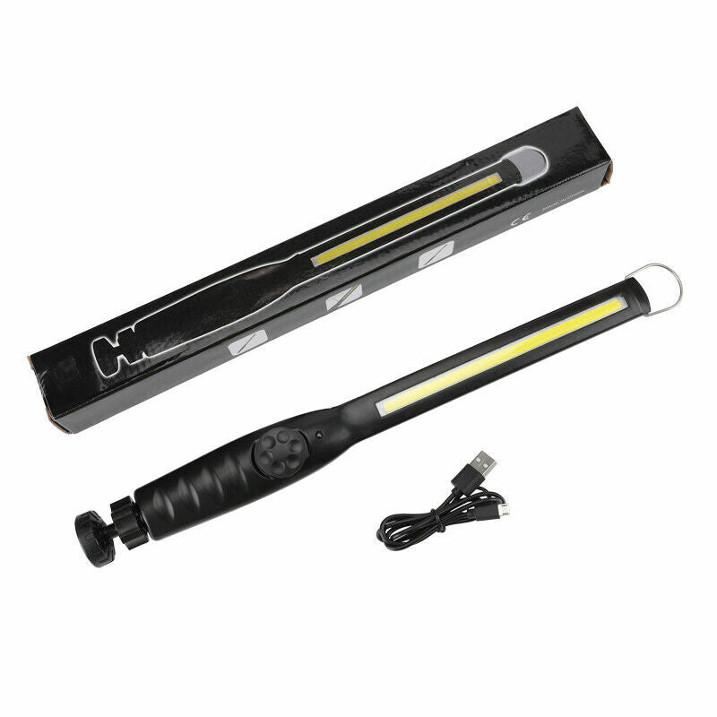 Rechargeable LED Work Light with Magnetic Base & Flexible Cordless Torch - 2 Pack
