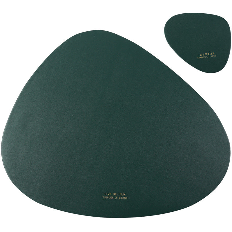 PU Leather Table Mat Placemat Heat Insulation for Kitchen Dining
