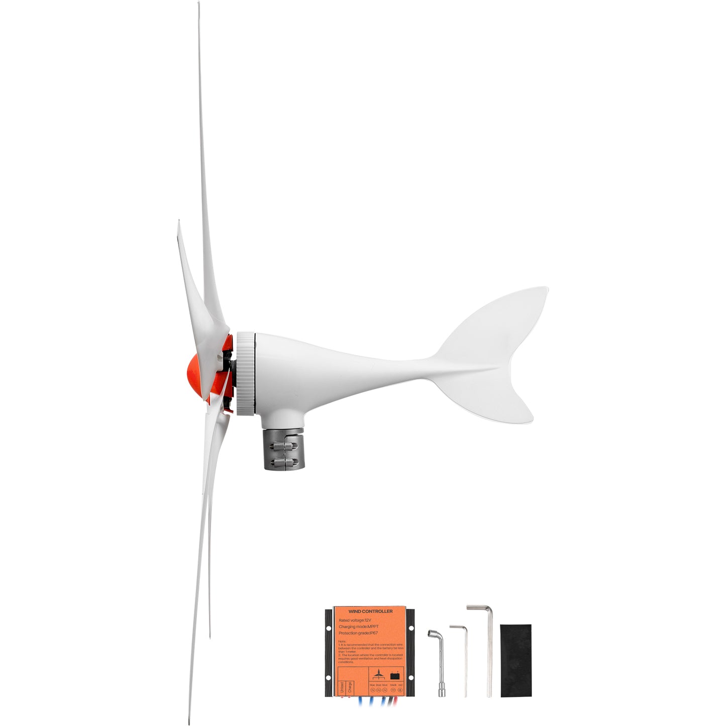 800W 12V Wind Turbine Generator Kit with MPPT Controller for RVs Boats Home