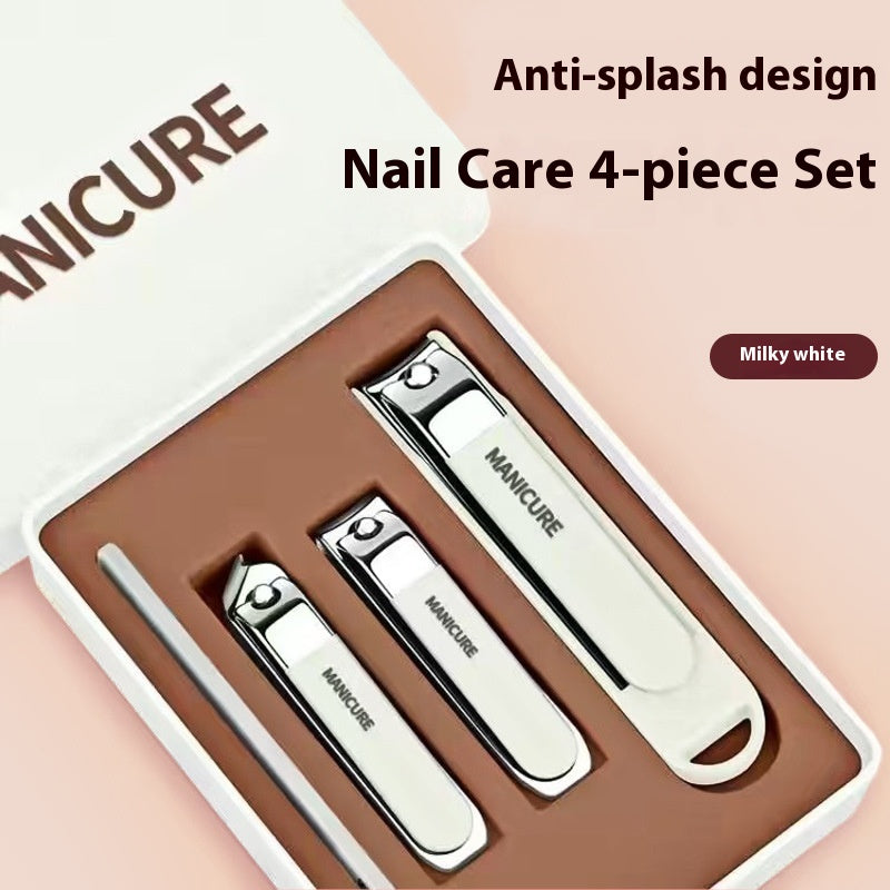Nail Clippers Set 6 Pieces Anti-Splash Large Opening Manicure Tool